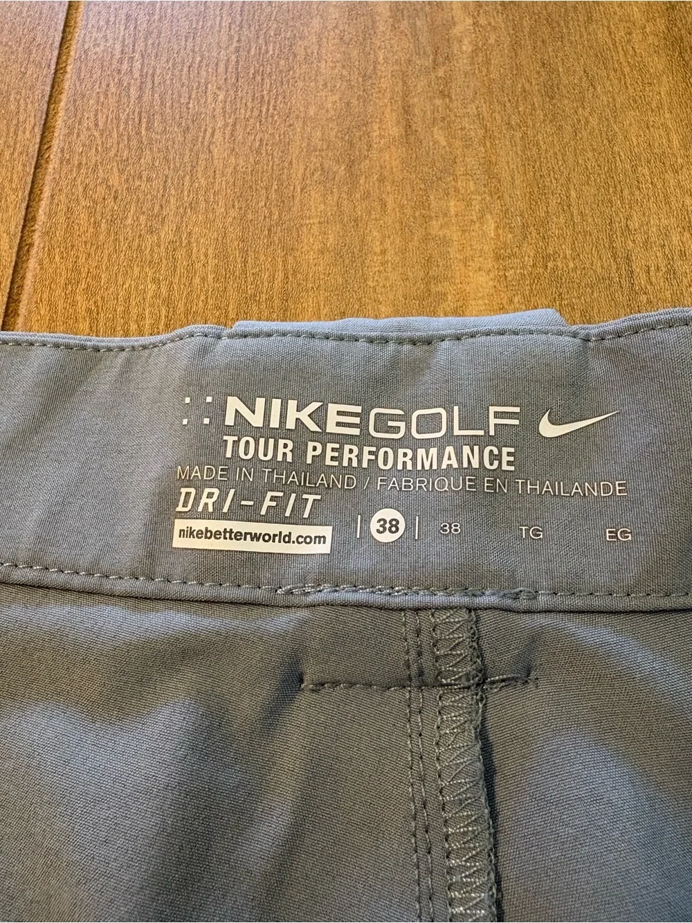 Nike Golf Tour Performance Dri-FIT Shorts Men’s 38 Blue Gray Stretch Golf Tennis
